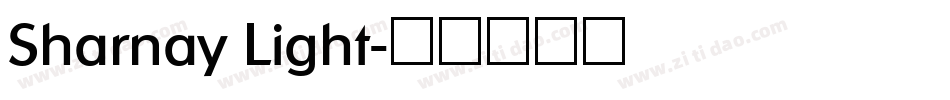 Sharnay Light字体转换